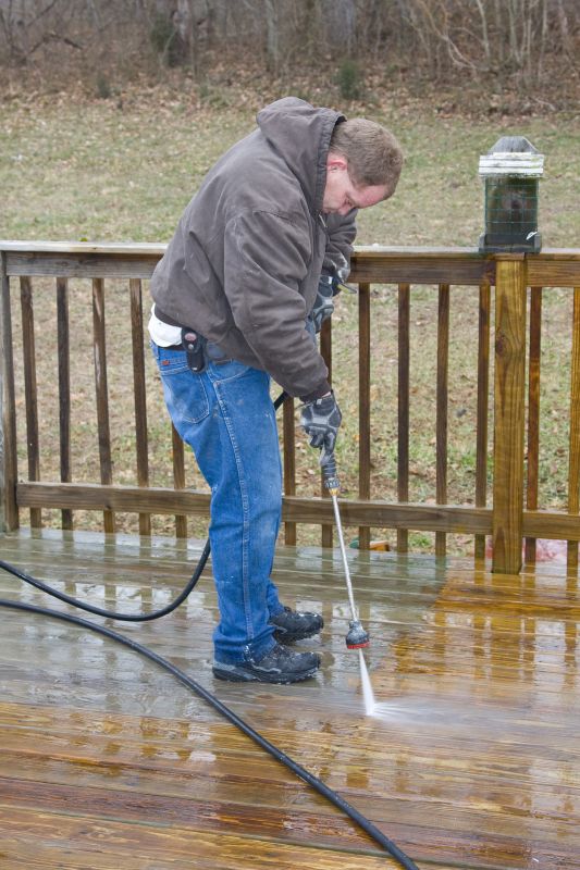 Deck Concrete Cleaning