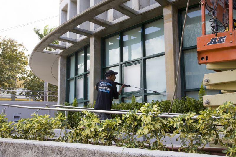 Cleaned Building Exterior