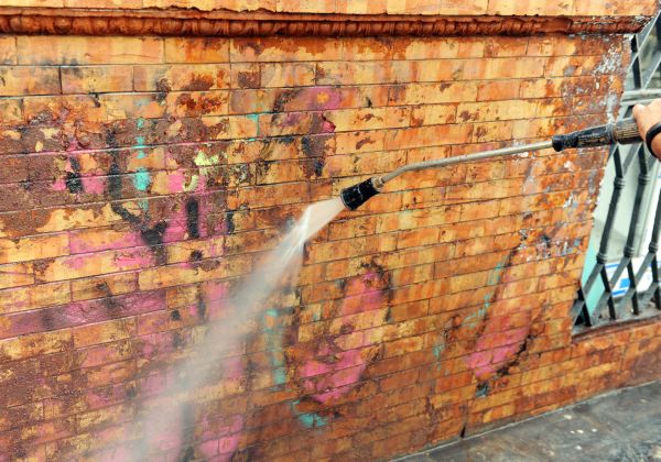 Brick Graffiti Cleaning in Abilene